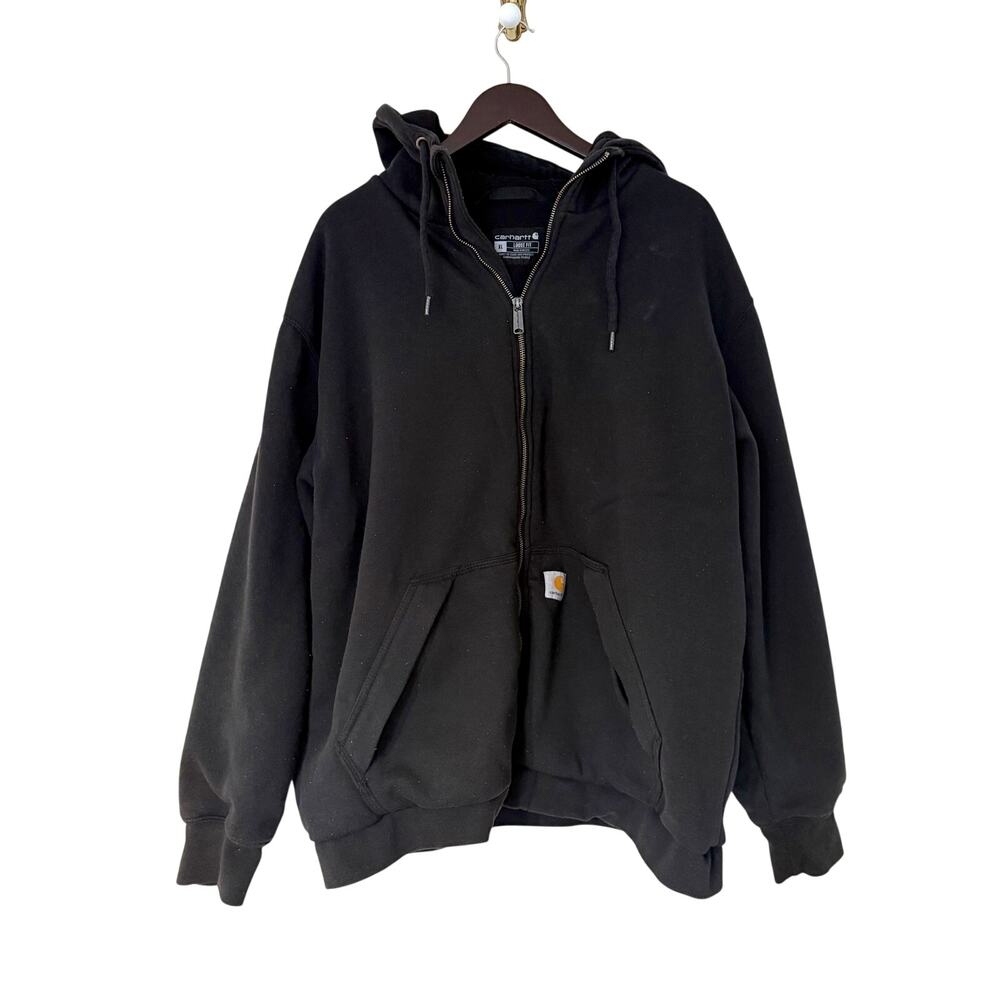 Carhartt Rain Defender Thermal Lined Black Hoodie